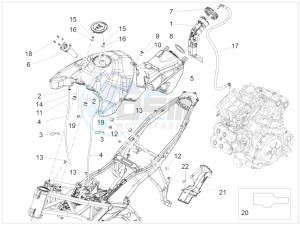 ETV Caponord 1200 USA USA drawing Fuel Tank