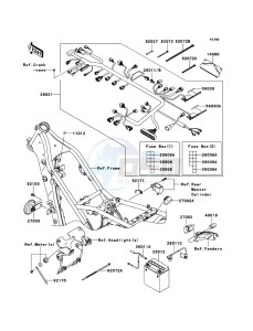 KLX250 KLX250SDF XX (EU ME A(FRICA) drawing Chassis Electrical Equipment