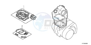 CBR125RTD CBR125RT UK - (E) drawing GASKET KIT A