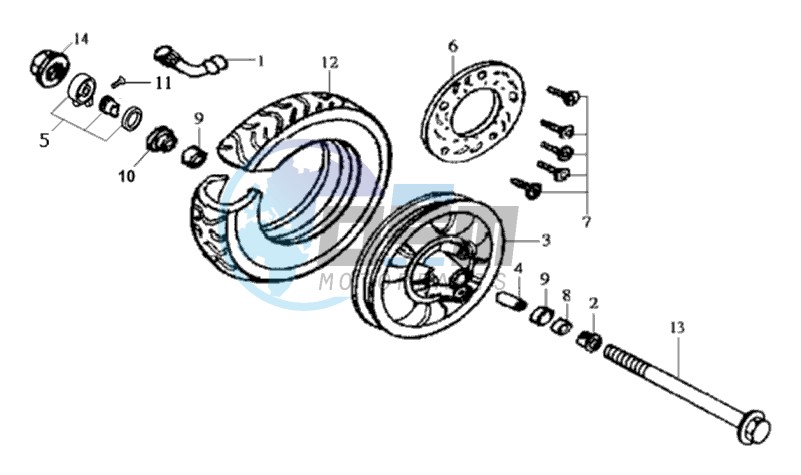 FRONT WHEEL / BRAKE DISC