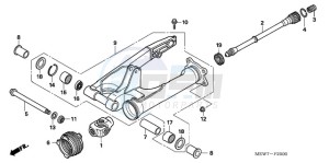 NT700VA Europe Direct - (ED) drawing SWINGARM