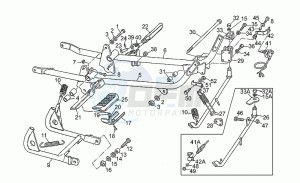 V 65 650 Polizia - PA NuovoTipo Polizia/PA NuovoTipo drawing Footrests-stands