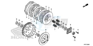 TRX90XH Europe Direct - (ED) drawing CLUTCH