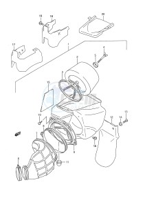 RM250 (E28) drawing AIR CLEANER