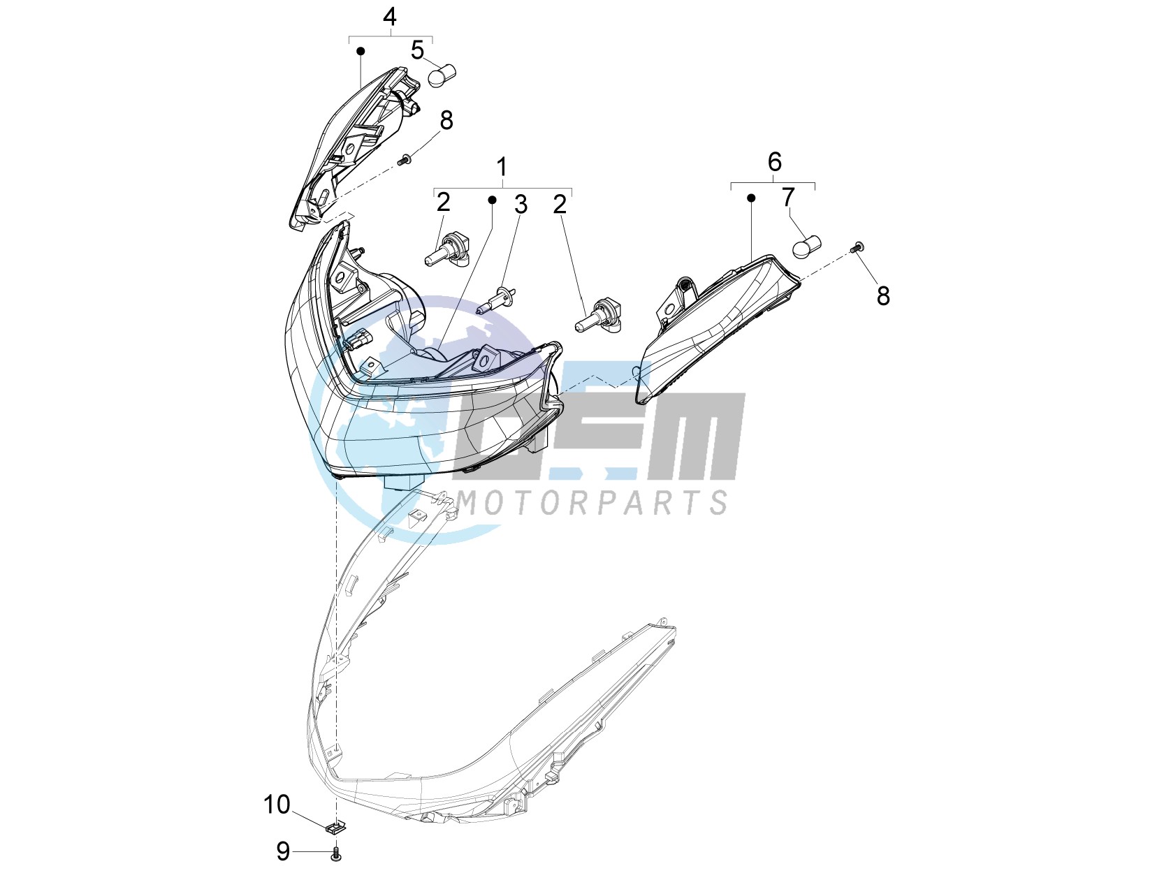 Front headlamps - Turn signal lamps