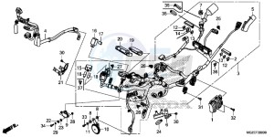 CB500FE CB500F UK - (E) drawing WIRE HARNESS