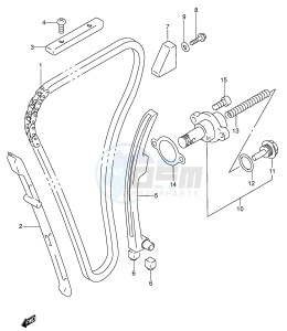 RF600R (E2) drawing CAM CHAIN