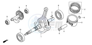 TRX680FA drawing CRANK SHAFT/PISTON