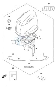 DF 200AS drawing Engine Cover