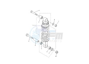 FZ6 600 drawing REAR SHOCK ABSORBER