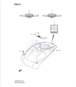 VZ800K9 drawing FUEL TANK COVER