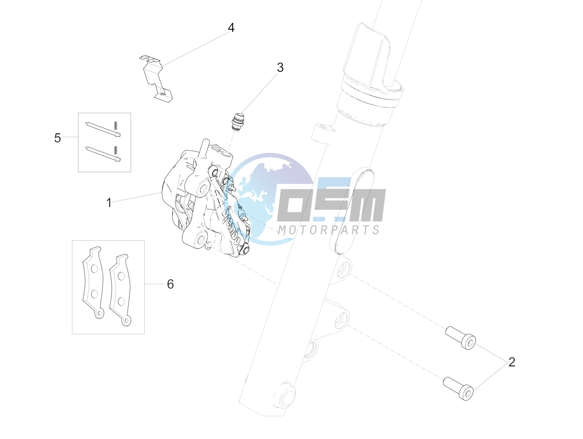 Front brake caliper