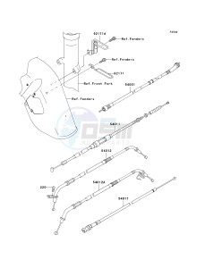 VN 800 E [VULCAN 800 DRIFTER] (E6F) E6F drawing CABLES