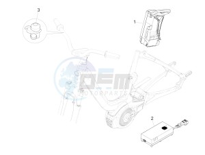 Wi-Bike Uni Mech Comfort 2016-2017 (EMEA) drawing Remote control switches - Battery - Horn