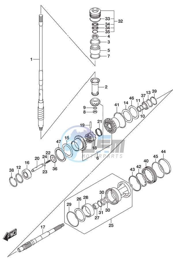 Transmission S/N 610001 to 610591