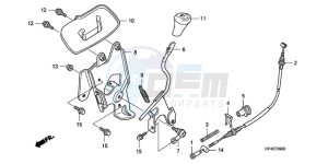 TRX420FEA Europe Direct - (ED / 2ED 4WD) drawing SELECT LEVER