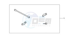 XL1000VA9 Europe Direct - (ED / ABS) drawing HANDLE BRIDGE