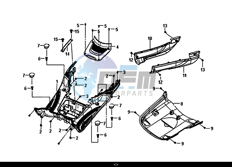 FLOOR PANEL CENTER COVER