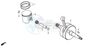 CR500R drawing CRANKSHAFT/PISTON