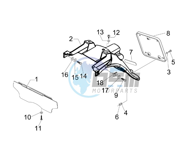 Rear cover - Splash guard