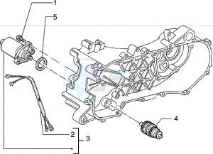 Hexagon 125 EXS1T 125cc drawing Starting motor