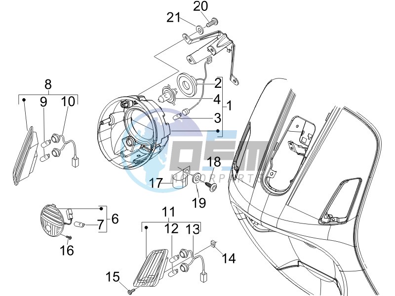 Head lights - Turn signal lamps