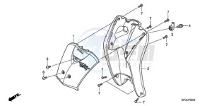 NVS502SH9 TU drawing FRONT COVER/LEG SHIELD