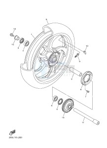 VMX17 VMAX17 1700 VMAX (2S3W) drawing FRONT WHEEL