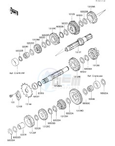 KL 250 D [KLR250] (D2-D3) [KLR250] drawing TRANSMISSION