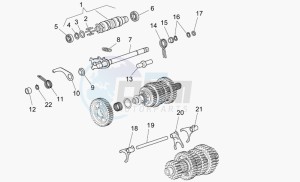 Griso V 1100 IE IE drawing Gear box selector