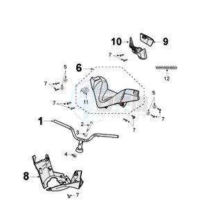 SAT 250 drawing HANDLEBAR