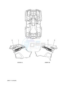 YFM700FWAD YFM700PHE GRIZZLY 700 EPS HUNTER (2BGA) drawing GRAPHICS