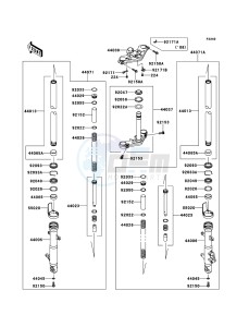 NINJA_250R EX250K8F GB XX (EU ME A(FRICA) drawing Front Fork