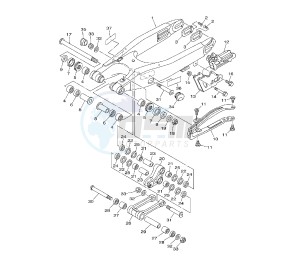 YZ LC 125 drawing REAR ARM