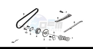 JOYMAX Z 300I ABS (LW30W1-EU) (L9) drawing CAM SHAFT COMP