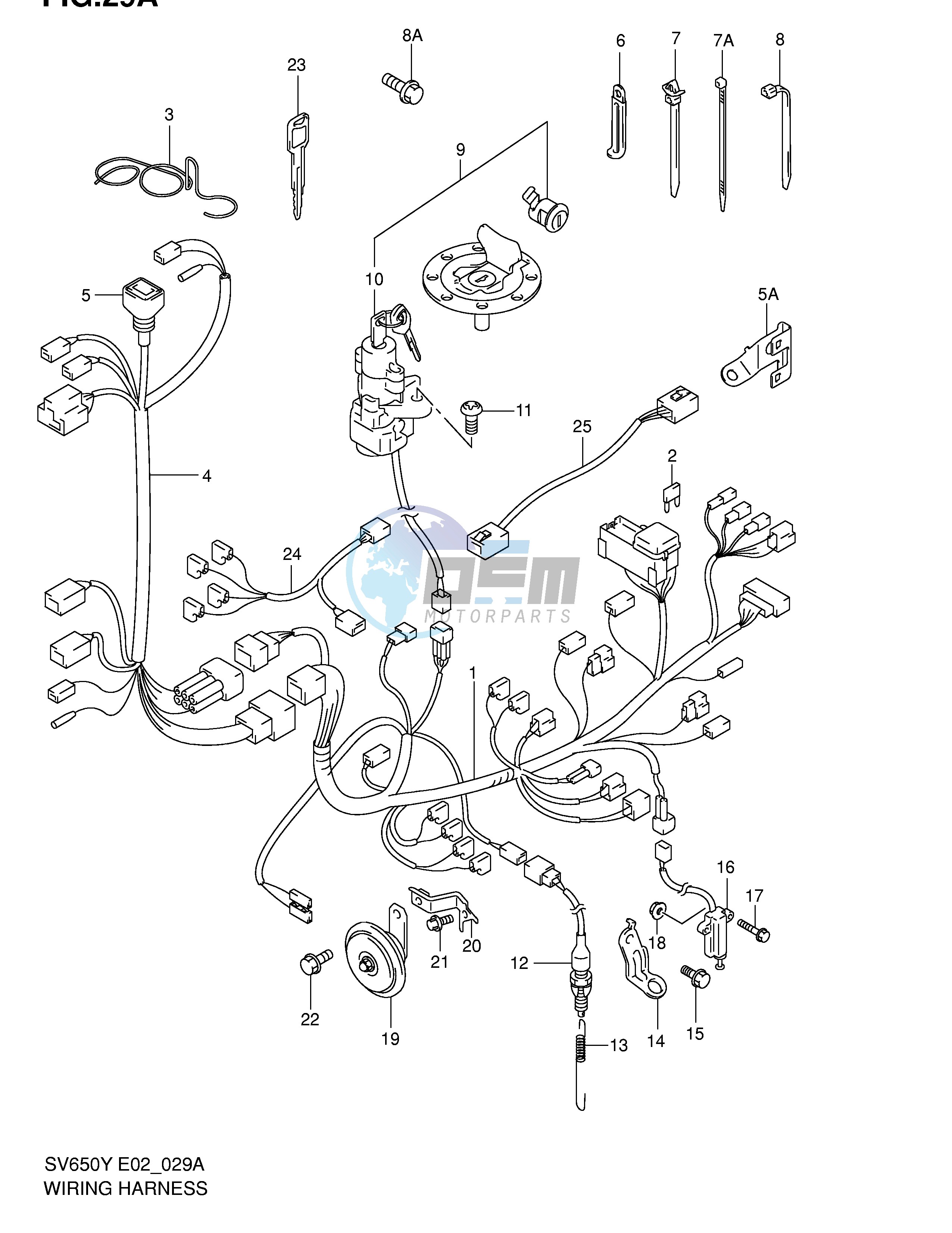 WIRING HARNESS (SV650SX SUX SY SUY SK1 SUK1 SK2 SUK2)