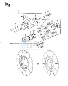 KZ 1000 G [CLASSIC] (G1) [CLASSIC] drawing FRONT BRAKE