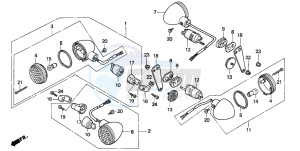 VT1100C drawing WINKER (VT1100CS/CT)