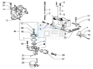 PX 125 2T NOABS E3 (EMEA, APAC) drawing Carburetor's components