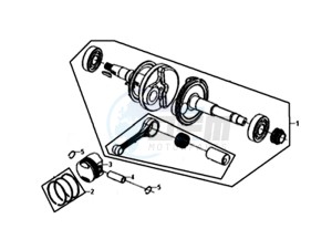 FIDDLE II 50 25KMH (L8) NL EURO4 drawing CRANKSHAFT