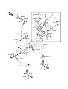 ZR 550 B [ZEPHYR] (B1-B4) [ZEPHYR] drawing FRONT MASTER CYLINDER-- ZR550-B3_B4- -