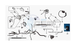 GTS 300 EFI drawing WIRING HARNASS - ELECTRONIC PARTS