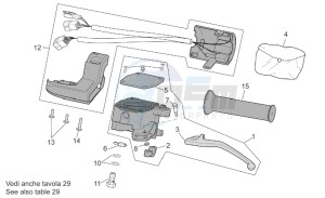 Scarabeo 500 drawing LH Controls