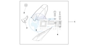 CBR1000RA9 Australia - (U / ABS SPC) drawing HUGGER REPSOL REPLICA