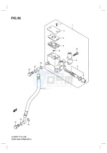 UH200 BURGMAN EU-UK drawing REAR MASTER CYLINDER