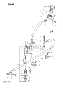 DR250 (E24) drawing REAR MASTER CYLINDER