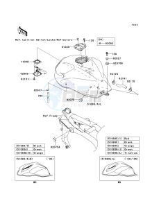 ZR 1000 A [Z1000] (A1-A3) drawing FUEL TANK