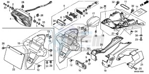 CBR1000RRG CBR1000 - Fireblade Europe Direct - (ED) drawing TAILLIGHT