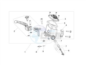 DORSODURO 900 E4 ABS (APAC) drawing Front master cilinder