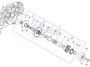 Liberty 200 4t Sport drawing Driven pulley